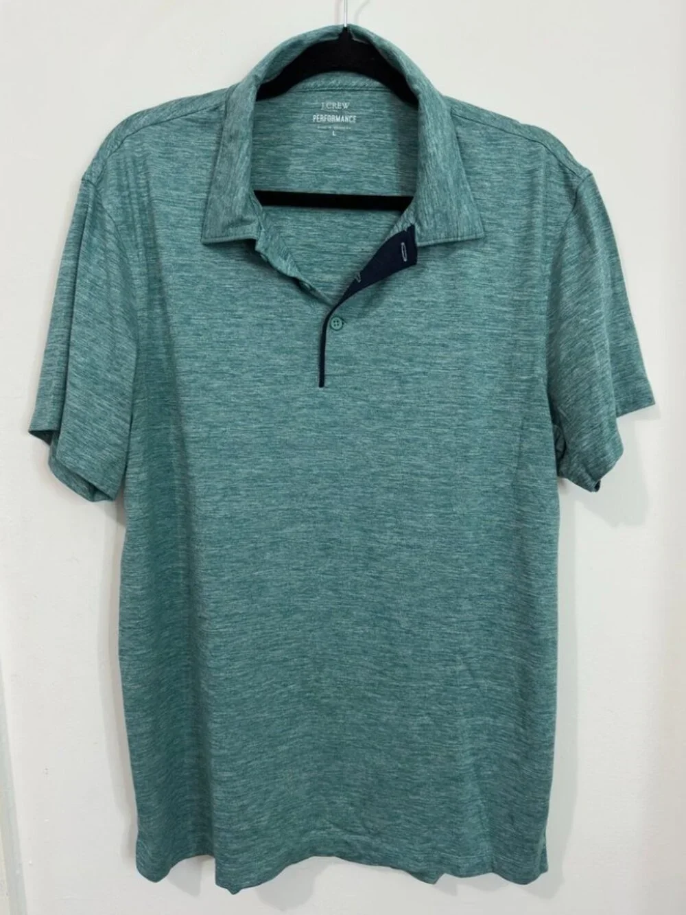 J.Crew Performance Polo Collared Shirt - Men's Large